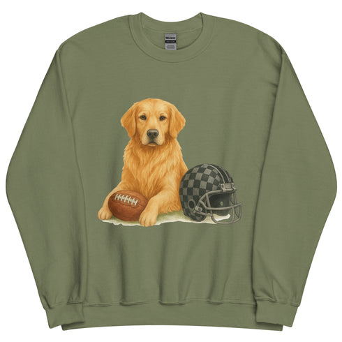 Golden Retriever Football Sweatshirt