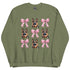 German Shepherd with Bows Sweatshirt