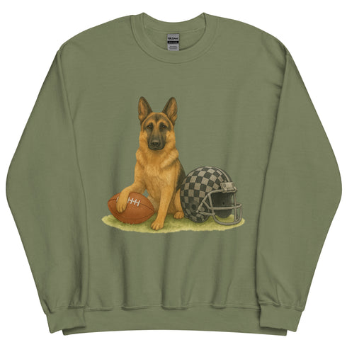 German Shepherd Football Sweatshirt