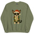 Christmas Black and White Chihuahua Crewneck