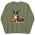 Chihuahua Black and White Football Sweatshirt