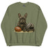 Black French Bulldog Football Sweatshirt