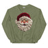 Faux Crochet Yarn Jolly Santa Sweatshirt