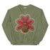 Faux Crochet Thanksgiving Turkey Sweatshirt