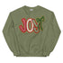Joy Faux Crochet Christmas Crewneck