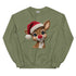 Faux Yarn Reindeer Crewneck