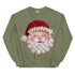 Santa Faux Patchwork Christmas Sweatshirt,