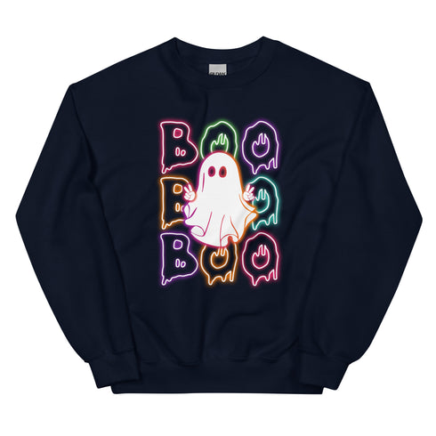 Neon Boo Ghost Sweatshirt