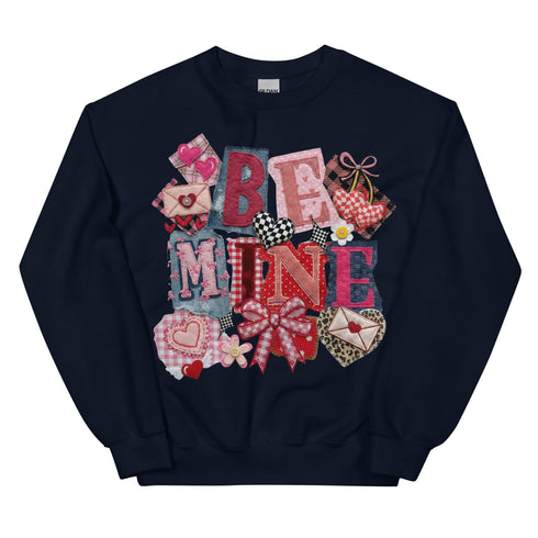 Be Mine Faux Quilt Sweatshirt