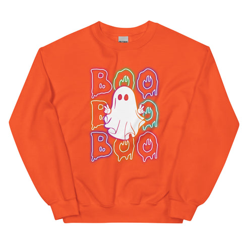 Neon Boo Ghost Sweatshirt