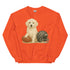 English Creme Retriever Football Crewneck