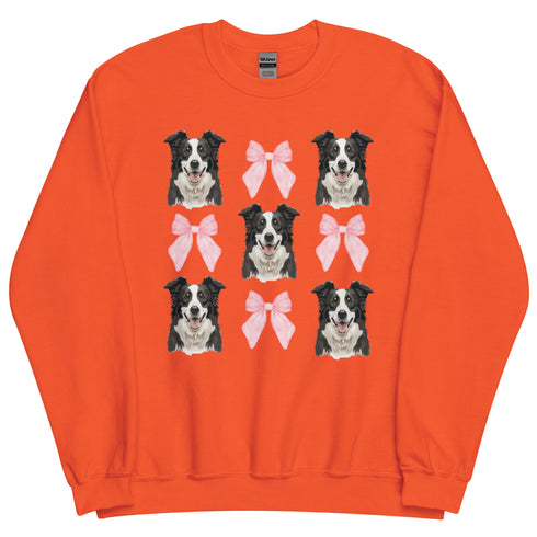 Border Collie and Bows Crewneck