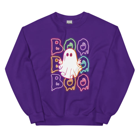 Neon Boo Ghost Sweatshirt