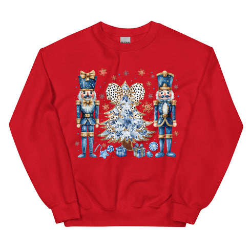 Blue Nutcracker Christmas Sweatshirt
