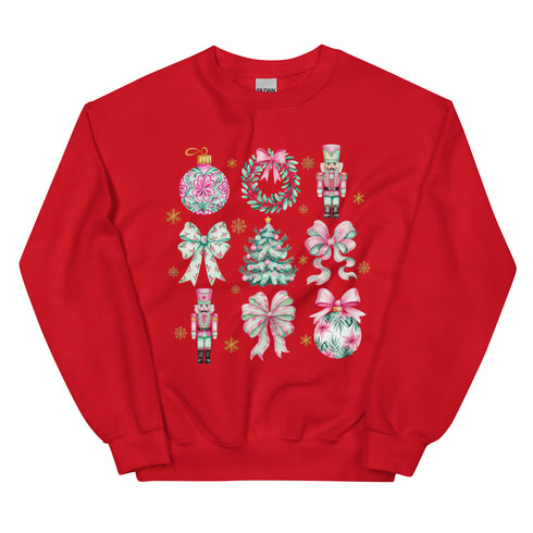 Pink and Green Christmas Doodle