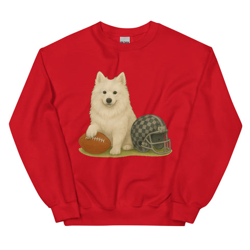 American Eskimo Football Sweatshirt