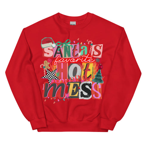 Santa's Favorite Hot Mess Sweatshirt