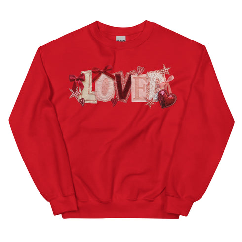 Loved Faux Quilt Crewneck