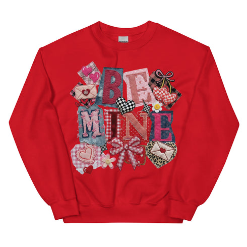 Be Mine Faux Quilt Sweatshirt