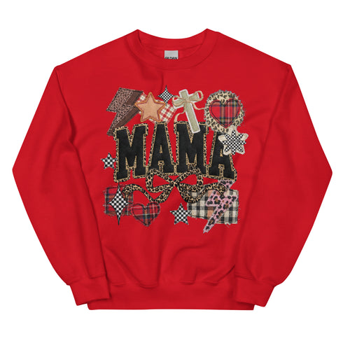 MAma Faux Quilt Sweatshirt