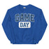 Game Day Royal Blue Plaid Football Sweatshirt