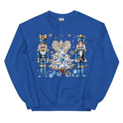 Blue Nutcracker Christmas Sweatshirt