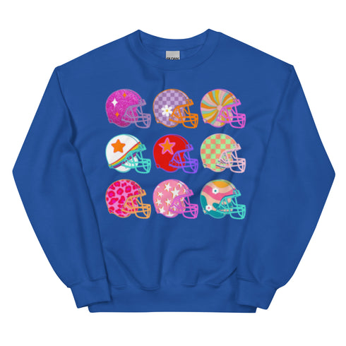 Football Coquette Helmet Sweatshirt