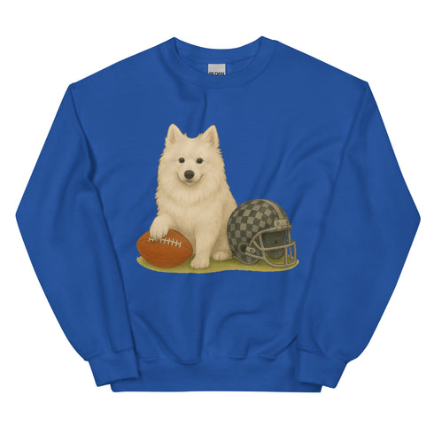 American Eskimo Football Sweatshirt