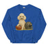 White Poodle Football Sweatshirt