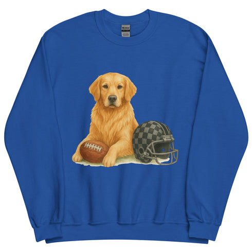 Golden Retriever Football Sweatshirt