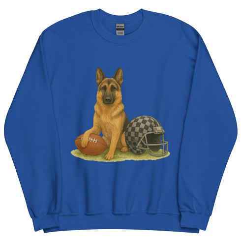 German Shepherd Football Sweatshirt