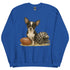 Chihuahua Black and White Football Sweatshirt