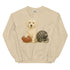 English Creme Retriever Football Crewneck