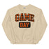 Game Day Orange Plaid Football Sweatshirt