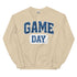 Game Day Royal Blue Plaid Football Sweatshirt