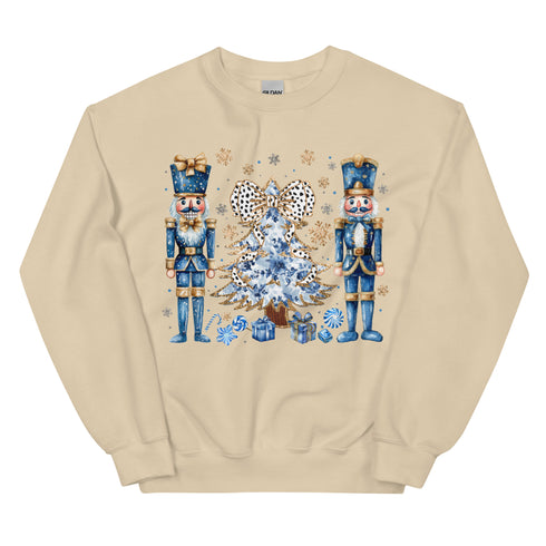 Blue Nutcracker Christmas Sweatshirt