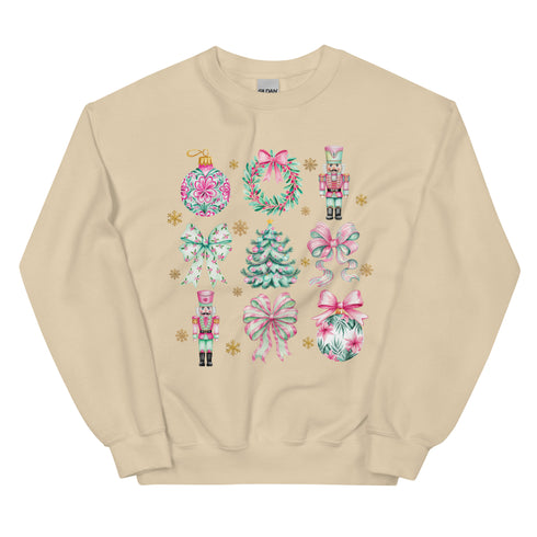 Pink and Green Christmas Doodle