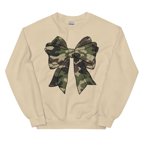 Camo Bow Crewneck