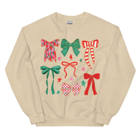 Christmas Coquette Bow Sweatshirt