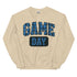 Game Day Blue Plaid Football Sweatshirt