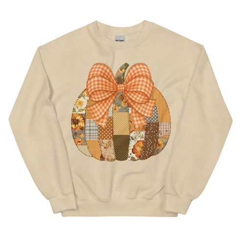 Fall Pumpkin Patchwork Sweatshirt