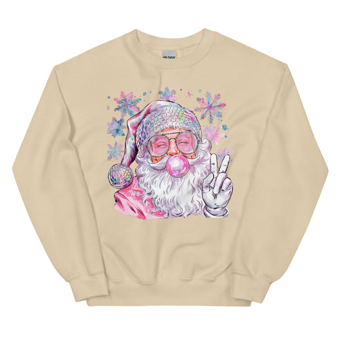 Iridescent Santa Christmas Sweatshirt