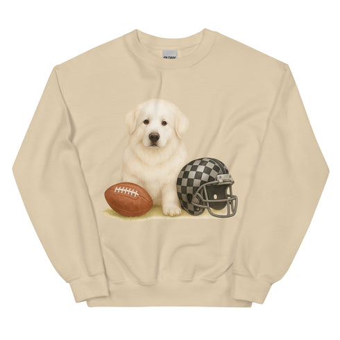 Great Pyrenees Football Sweatshirt