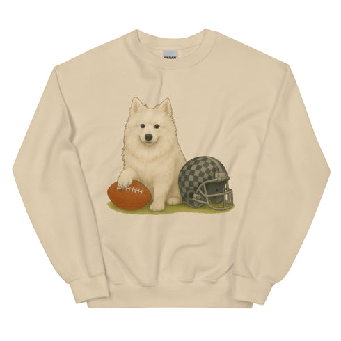 American Eskimo Football Sweatshirt