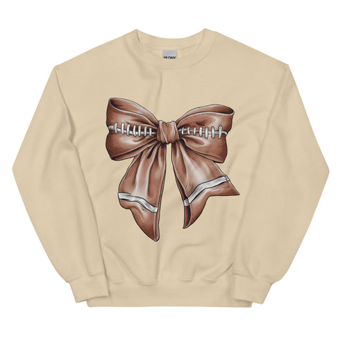 Football Bow Crewneck