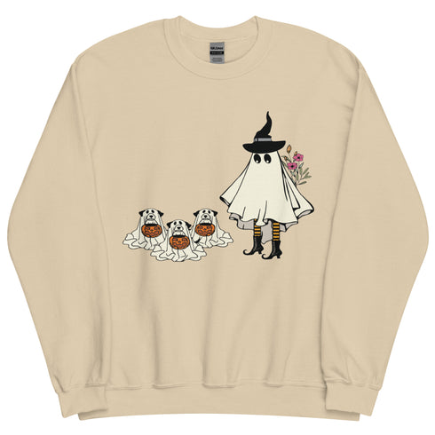 Witch and her Pups Crewneck