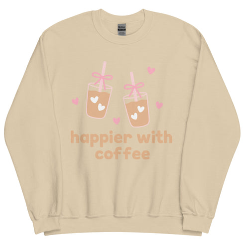 Happier with Coffee Crewneck