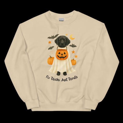 Black Labrador No Tricks Just Treats Crewneck