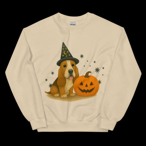 Basset Hound Halloween Witchy Dogs Sweatshirt