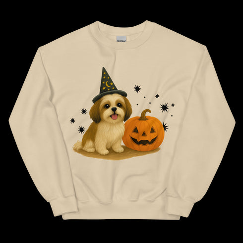 Shih Tzu Halloween Witchy Dogs Sweatshirt